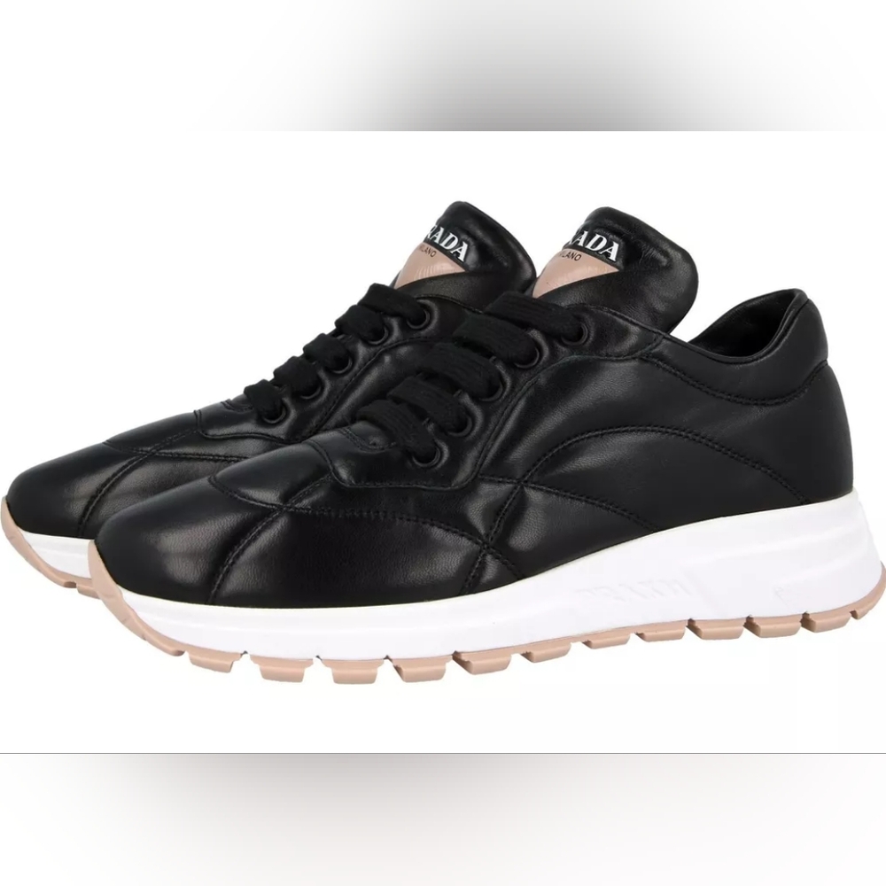 Prada logo leather sneakers BNIB 7.5